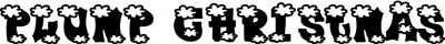 Plump Christmas Font