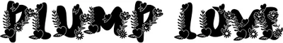 Plump Love Monogram Font