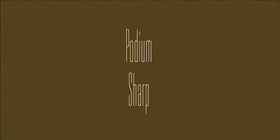 Podium Sharp Variable Font
