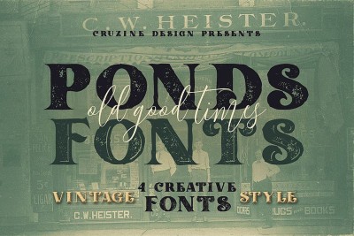 Ponds Typeface Font