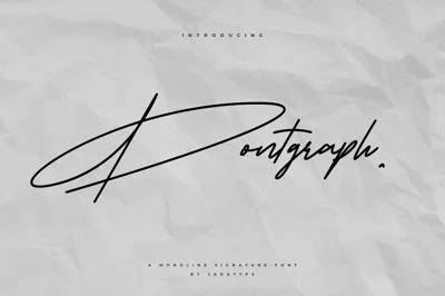 Pontgraph Font | Monoline Signature