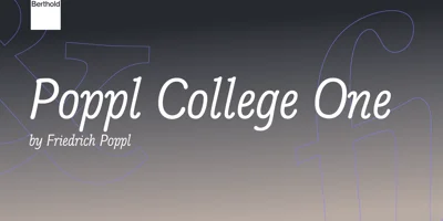 Poppl College Font