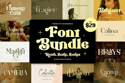 Popular Font Bundle Best Selling