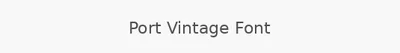 Port Vintage Font