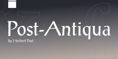 Post-Antiqua Font