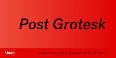 Post Grotesk Font