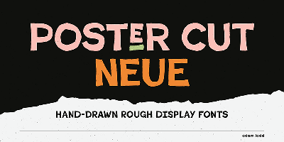 Poster Cut Neue Font Free Download