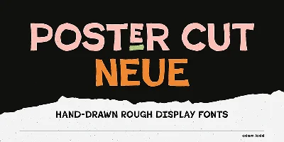 Poster Cut Neue Font