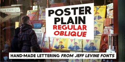 Poster Plain JNL Font
