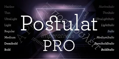 Postulat Pro Font