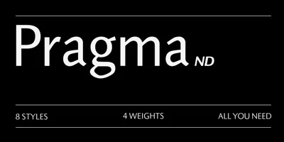 Pragma ND Font