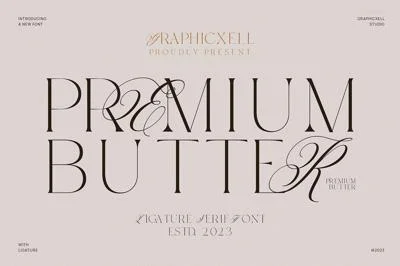 Premium Butter Elegant Serif Font
