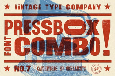 PressBox Font Combo Free Download