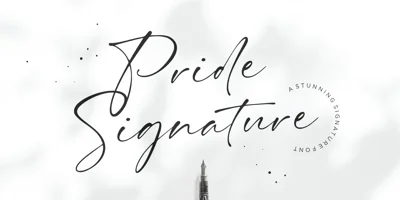 Pride Signature Font