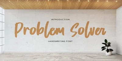 Problem Solver Font