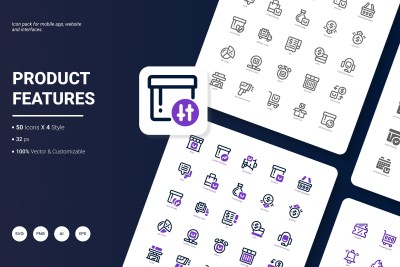 Product Features Icon Pack