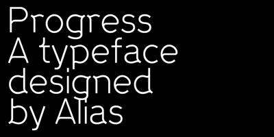 Progress Two Font