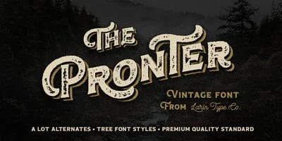 Pronter Font