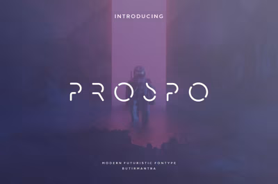 Prospo - Modern Futuristic Typeface Free Download