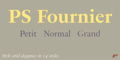 PS Fournier Std Font