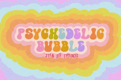 Psychedelic Bubble 70s Font Free Download