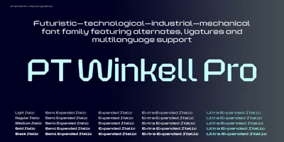 PT Winkell Pro Font