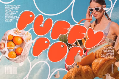 PUFFY POP BUBBLE FONT DUO Free Download