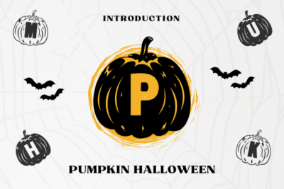 Pumpkin Halloween Font