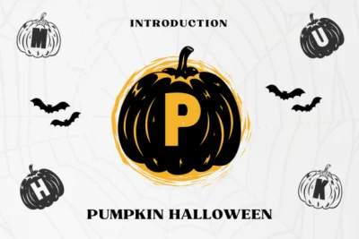 Pumpkin Halloween Font