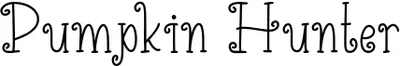Pumpkin Hunter Font
