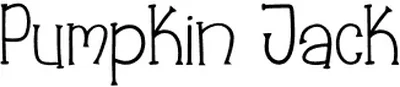 Pumpkin Jack Font