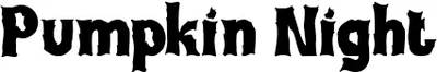 Pumpkin Night Font