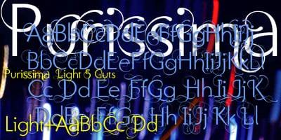 Purissima Light Font