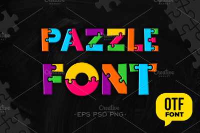 Puzzle font otf.
