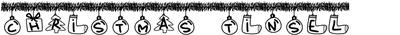 Pwchristmastinsel Font
