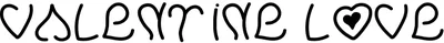 Pwvalentinelove Font