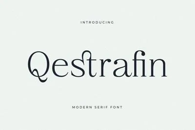 Qestrafin Modern Serif Font