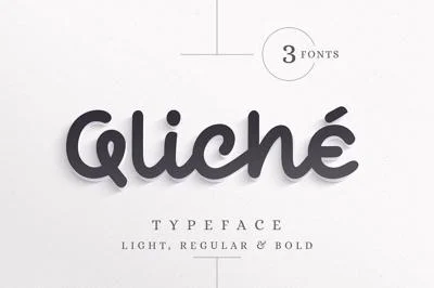 Qliché Typeface