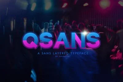 Qsans Layered Font
