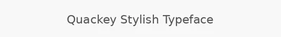Quackey Stylish Typeface