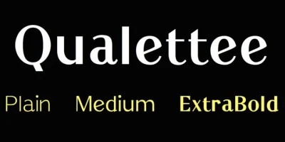 Qualettee Font