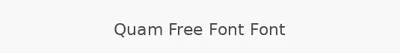 Quam Free Font Font