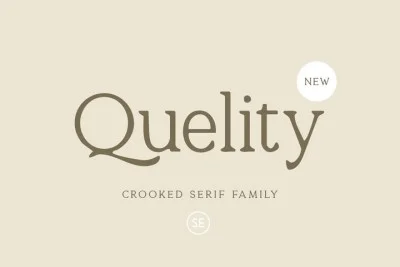 Quelity - Crooked Serif Font