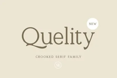 Quelity - Crooked Serif Font