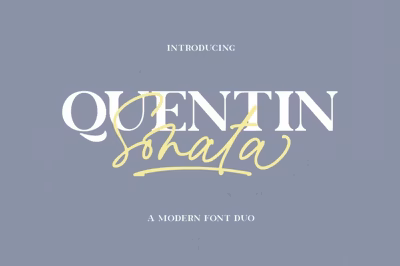 Quentin Sonata - Font Duo Free Download