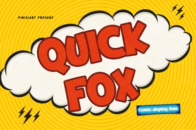 Quick Fox – Comic Display Font
