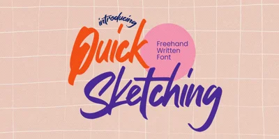 Quick Sketching Font