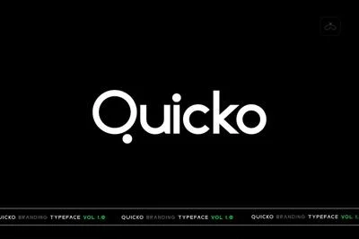 Quicko Display Typeface