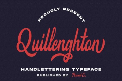 Quillenghton Handwritten Font