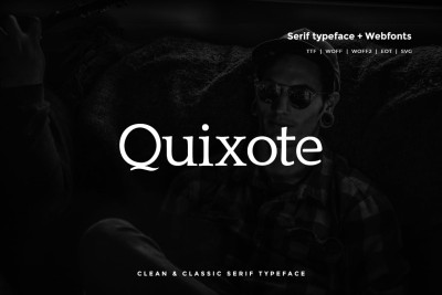 Quixote - Classic Serif Typeface + WebFont